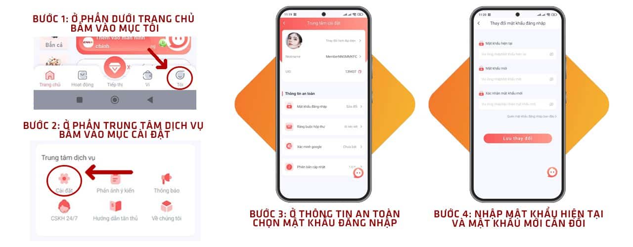Đặt lại mật khẩu và bảo vệ tài khoản